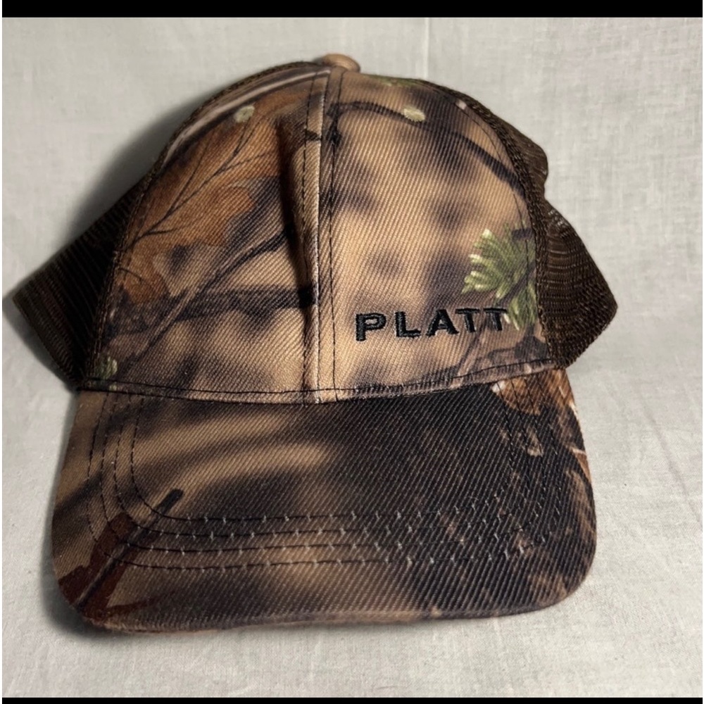 PLATT Hat Cap Black Camouflage Adjustable Baseball Cap